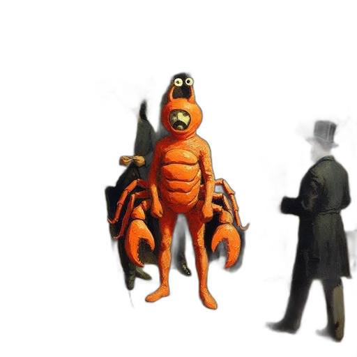 creature, animal, robot, staff, concept art, 3d render, pixel art, fantasy art transparent PNG cut-out