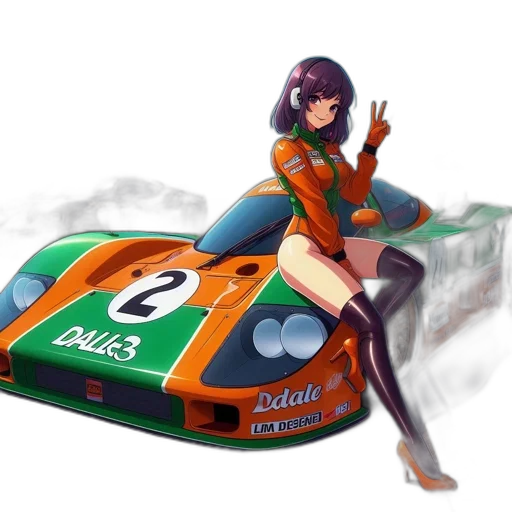 car, weapon, jacket, concept art, anime, fantasy art, photorealistic, green transparent PNG cut-out