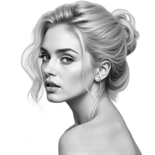 face, hair, jewelry, crown transparent PNG cut-out