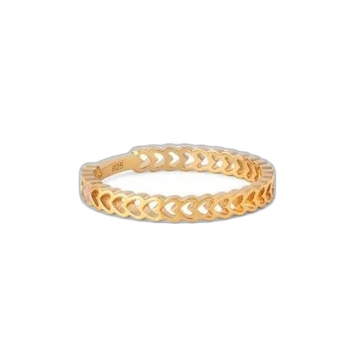 jewelry, crown, golden, gold-colored, ring, pattern, interlocking, hearts transparent PNG cut-out