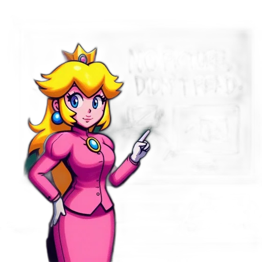 crown, dress, staff, robot, concept art, pixel art, cartoon, vaporwave transparent PNG cut-out