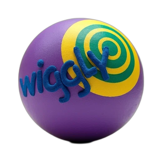 3d render, purple, yellow, ball, green, circle, blue, spiral transparent PNG cut-out