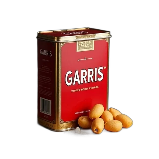 food, 3d render, photorealistic, garris, cigarettes, tin transparent PNG cut-out