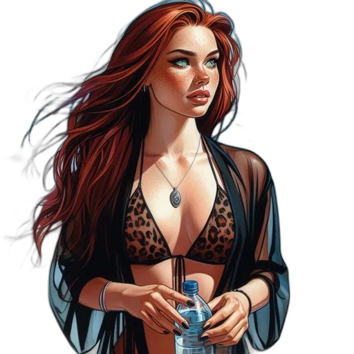 dress, jewelry, comic book art, fantasy art, concept art, pixel art, blue, dark transparent PNG cut-out