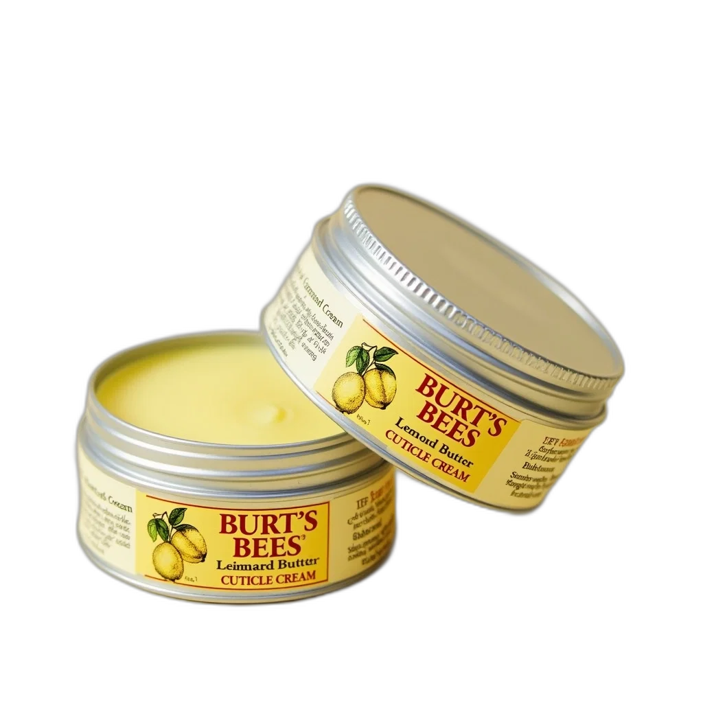 close-up, image, two, identical, containers, burt, bees, lemon transparent PNG cut-out