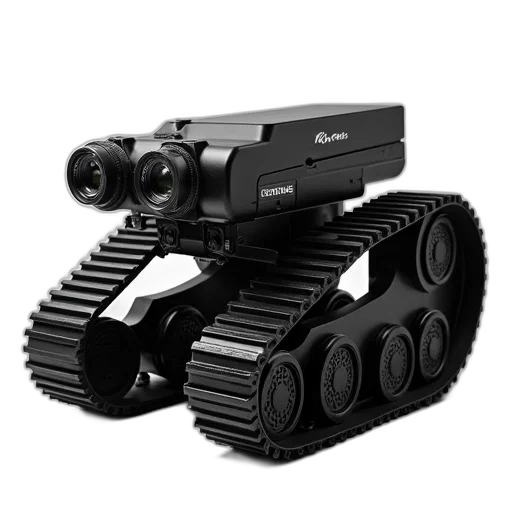 robot, weapon, animal, cyberpunk, 3d render, concept art, maximize, black transparent PNG cut-out