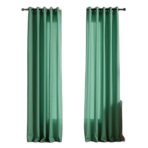 umbrella, furniture, green, room, large, window, covered, two transparent PNG cut-out