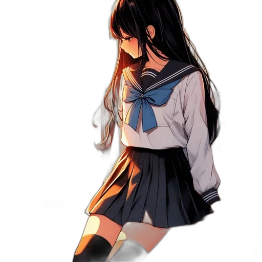 dress, jacket, mask, hair transparent PNG cut-out