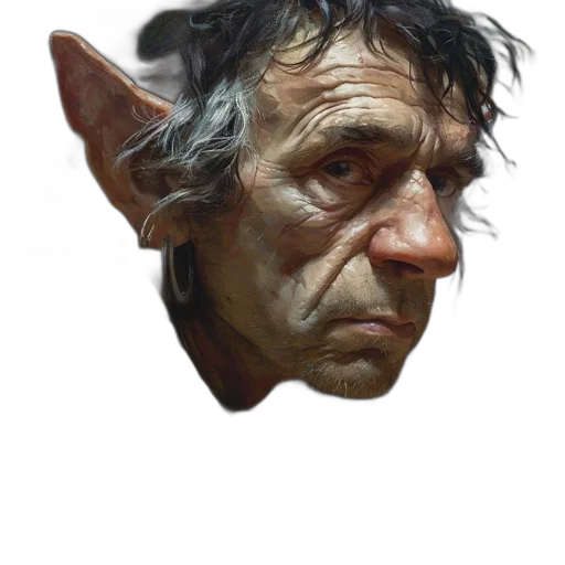 face, mask, staff, creature, photorealistic, concept art, fantasy art, 3d render transparent PNG cut-out