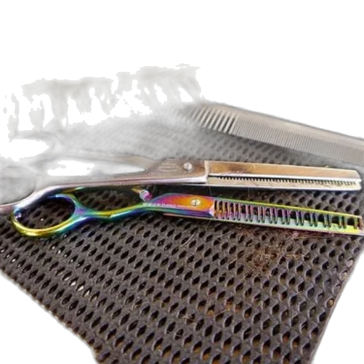 hair, sword, weapon, umbrella, set, colorful, scissors, combs transparent PNG cut-out