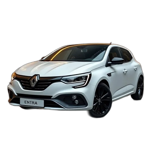 car, 3d render, renault, astra transparent PNG cut-out