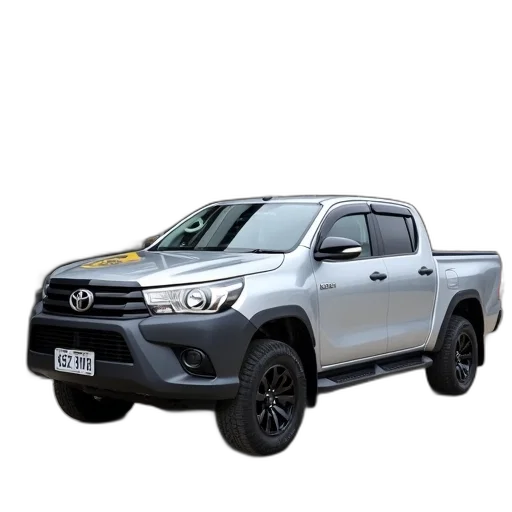 car, photorealistic, 3d render, silver, pickup, truck, parked, front transparent PNG cut-out