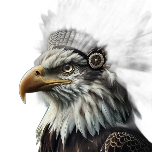 animal, hat, crown, jewelry, photorealistic, fantasy art, 3d render, concept art transparent PNG cut-out