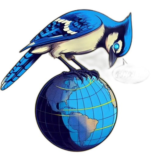 animal, staff, cartoon, pixel art, concept art, 3d render, blue, animated transparent PNG cut-out