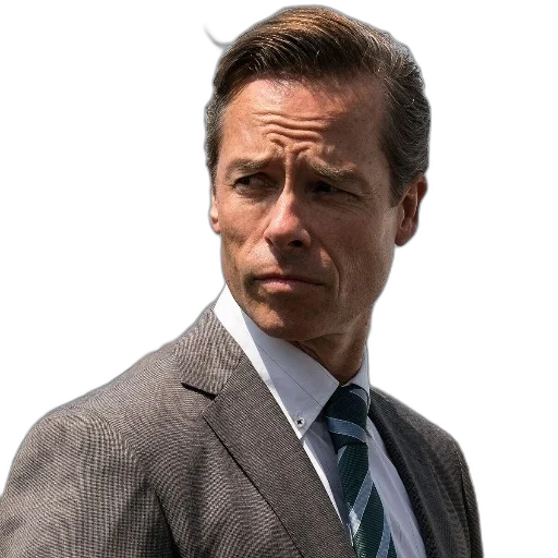 face, jacket, staff, hair, man, suit, striped, tie transparent PNG cut-out