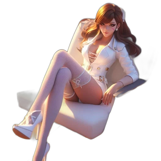 dress, staff, furniture, jacket, concept art, 3d render, anime, fantasy art transparent PNG cut-out