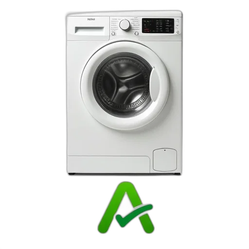 robot, animal, photorealistic, 3d render, white, washing, machine, digital transparent PNG cut-out