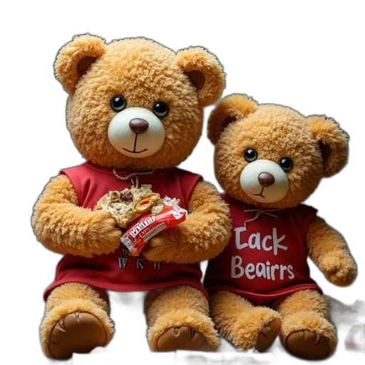 3d render, picture, berensta, bears transparent PNG cut-out