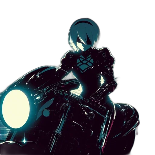 robot, weapon, car, jacket, cyberpunk, concept art, anime, comic book art transparent PNG cut-out