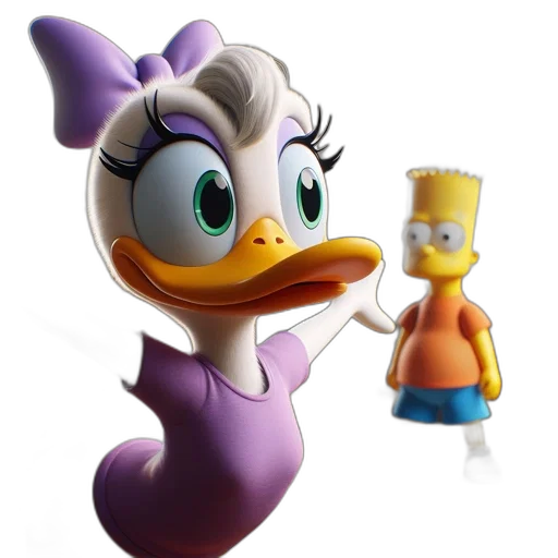 crown, staff, 3d render, concept art, cartoon, photorealistic, underwater, daisy transparent PNG cut-out