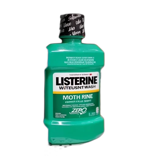 bottle, green, row, various, listerine, mouthwash, bottles, displayed transparent PNG cut-out