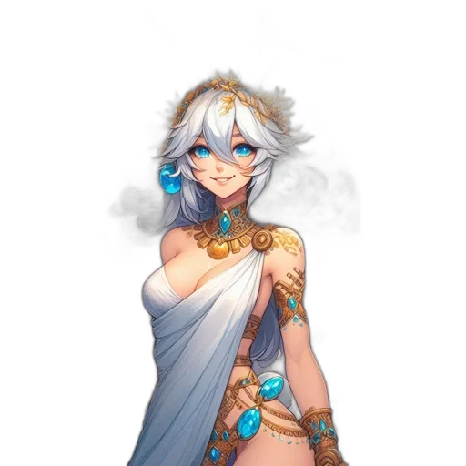 staff, dress, jewelry, sword, fantasy art, concept art, pixel art, anime transparent PNG cut-out