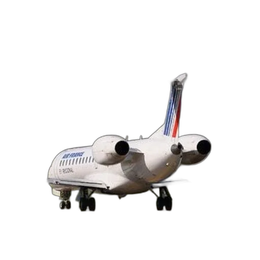 3d render, two, airplanes, runway, one, air, france, written transparent PNG cut-out
