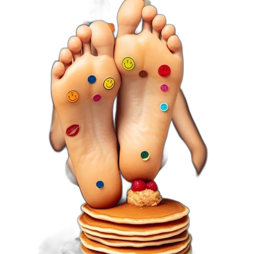 shoes, food, jewelry, photorealistic, 3d render, arrangement, displays, foot transparent PNG cut-out