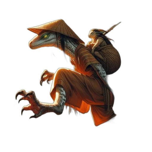 dragon, creature, staff, fantasy art, concept art, photorealistic, pixel art, lizard-like transparent PNG cut-out