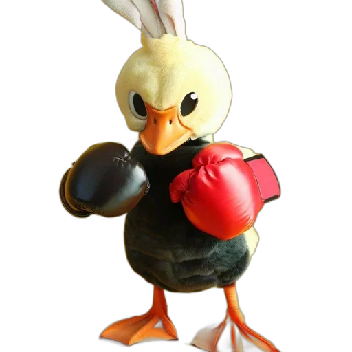 animal, weapon, staff, jacket, 3d render, photorealistic, concept art, anthropomorphic transparent PNG cut-out