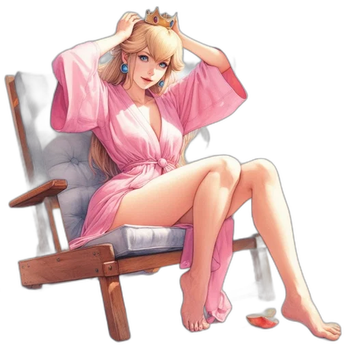dress, crown, concept art, pixel art, anime, cartoon, pastel, animated transparent PNG cut-out