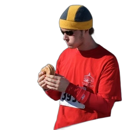 hat, jacket, food, creature, 3d render, photorealistic, concept art, man transparent PNG cut-out
