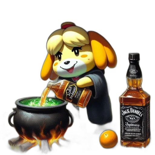 food, animal, bottle, pixel art, concept art, 3d render, fantasy art, fire transparent PNG cut-out