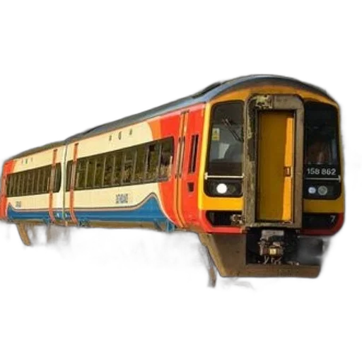 weapon, 3d render, photorealistic, concept art, colorful, train, number, 158 transparent PNG cut-out