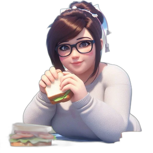food, face, staff, animal, concept art, anime, pixel art, cartoon transparent PNG cut-out