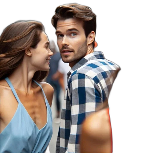 dress, photorealistic, concept art, city street, fog, fire, underwater, urban transparent PNG cut-out