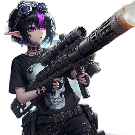 weapon, staff, animal, dragon, anime, cyberpunk, concept art, pixel art transparent PNG cut-out