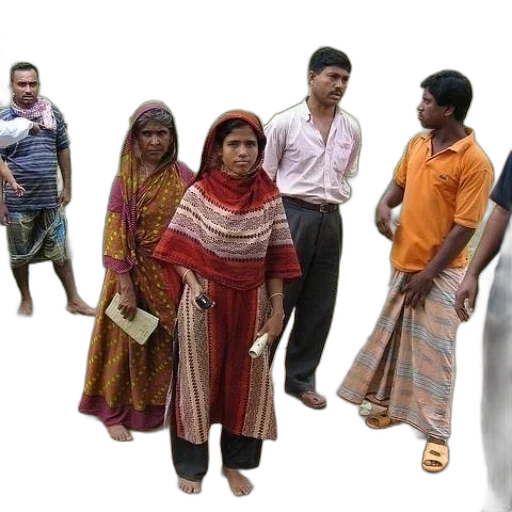 city street, beach, forest, group, people, stand, outside, building transparent PNG cut-out
