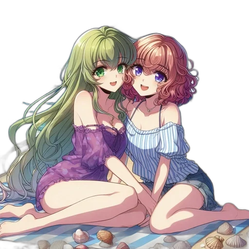 dress, jewelry, anime, pixel art, watercolor, vaporwave, beach, underwater transparent PNG cut-out