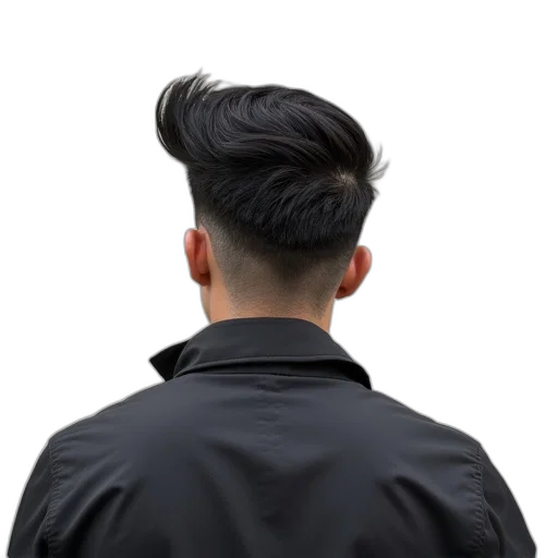 hair, jacket, hat, staff, cyberpunk, 3d render, photorealistic, concept art transparent PNG cut-out