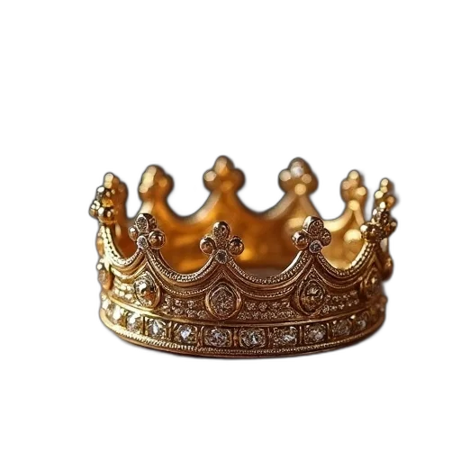 crown, jewelry, hat, photorealistic, 3d render, queen, rings, her transparent PNG cut-out