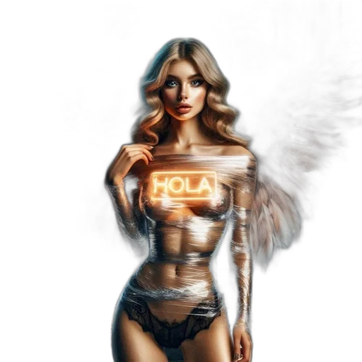 fantasy art, concept art, comic book art, photorealistic, female, figure, feathered, wings transparent PNG cut-out