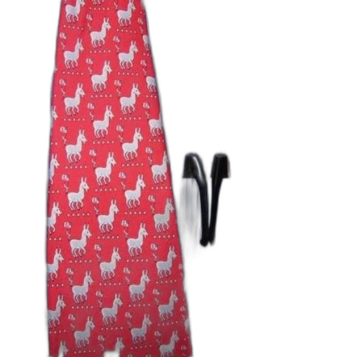 staff, dress, red, tie, white, donkeys, worn, over transparent PNG cut-out