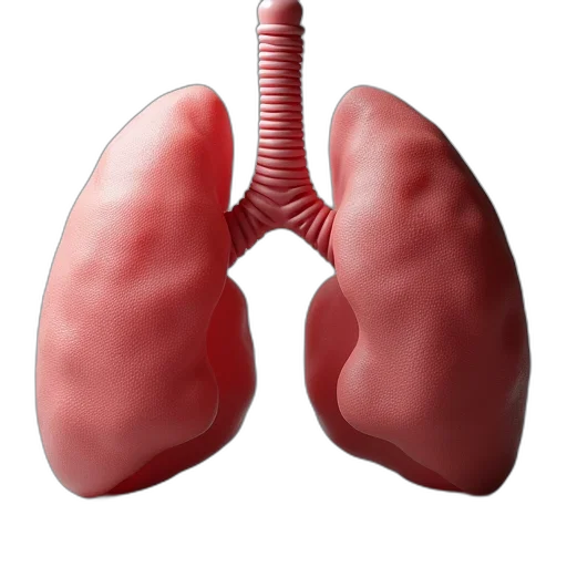 3d render, bronchi, called, small, medium, sized, very, tiny transparent PNG cut-out