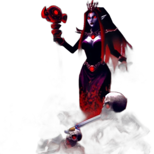 staff, weapon, mask, concept art, fantasy art, pixel art, 3d render, red transparent PNG cut-out
