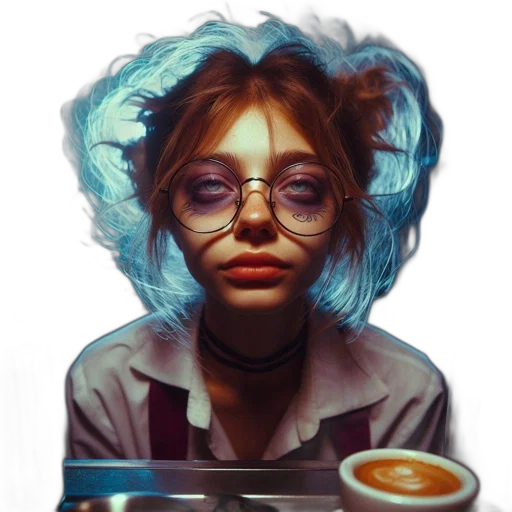 face, jacket, hair, mask, photorealistic, cyberpunk, concept art, oil painting transparent PNG cut-out