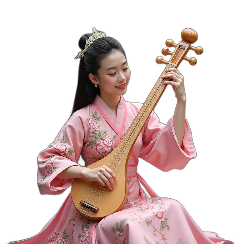 staff, dress, photorealistic, oil painting, 3d render, rain, person, pink transparent PNG cut-out