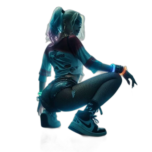 jacket, robot, mask, shoes, cyberpunk, concept art, 3d render, pixel art transparent PNG cut-out