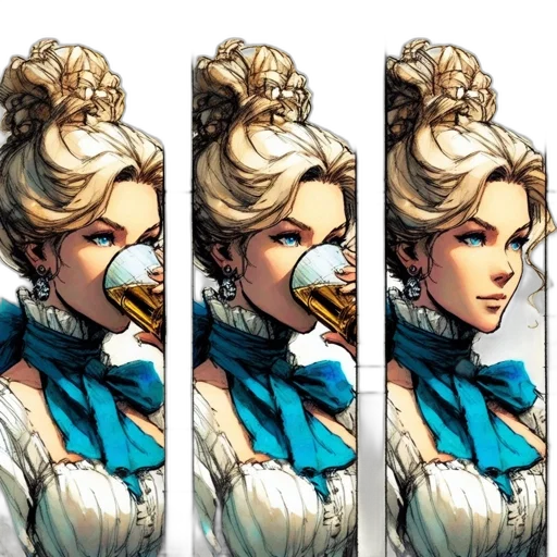 face, staff, crown, mask, comic book art, concept art, fantasy art, pixel art transparent PNG cut-out