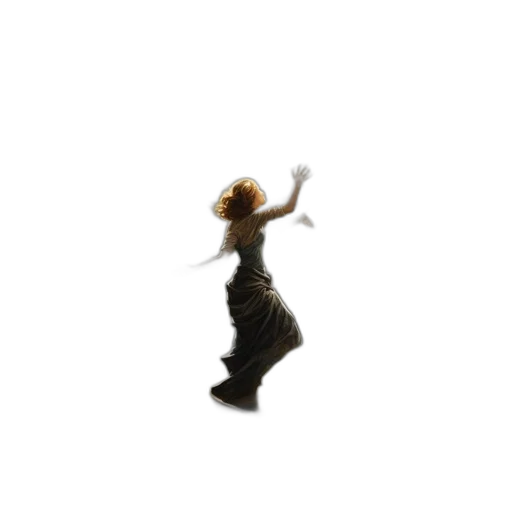 dress, staff, hair, creature, 3d render, concept art, pixel art, photorealistic transparent PNG cut-out
